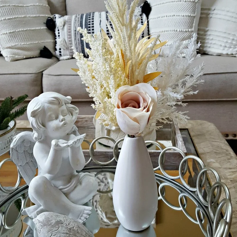 BOHO Farmhouse FAUX FLORAL Arrangement DECOR